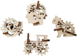 UGEARS mini stresszlevezető modellek - Szimbólumok (4db) (UG70033)