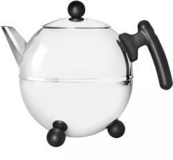 Bredemeijer Bella Duplafalú teáskanna, űrtartalom: 1, 50 liter, magasság: 195 mm, rozsdamentes acél és fekete