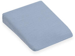 New Baby Muszelin Baba párna huzat- ék alakú New Baby STANDARD 30x37 cm blue