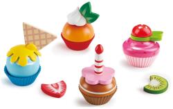 Hape E3157 - Cupcakes, Jucarii de bucatarie, multicolore (E3157) Bucatarie copii