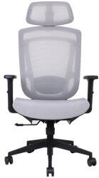 Iris Nimbus szürke ergonómikus, szövet-hálós irodai forgószék fej és háttámasszal (NIMBUS SZÜRKE) - officedepot