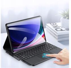 Dux Ducis Samsung Tab S10 FE Plus WIFI DUX DUCIS TK bluetooth billentyűzet + touch pad asztali tartó, ceruza tartó, FEKETE GP-171894 (GP-171894)