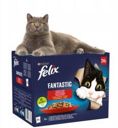 FELIX Fantastic macskaeledel vidéki ízek zselében 2, 04 kg 24 x 85 g