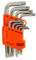 Fischer Darex Torx kulcs készlet, 9 darabos, FISCHER DAREX 0199919 (0199919)
