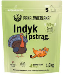 Paka Zwierzaka Paka Zwierzaka - Száraz eledel macskáknak pulykának és pisztrángnak "S" 400g