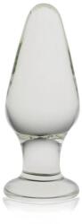 Lovetoy Dop Anal Din Sticla Borosilicata Glass Romance, Transparent, 12 Cm