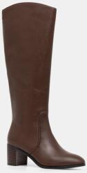 Lauren Ralph Lauren bőr csizma Charly barna, magassarkú, 802974388002 - barna Női 38