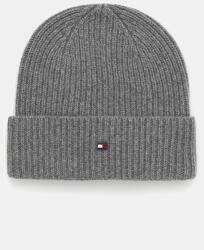 Tommy Hilfiger kasmír sapka szürke, AM0AM13586 - szürke Univerzális méret
