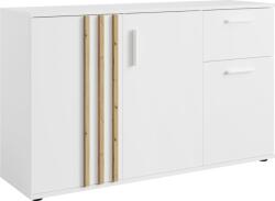 4home TOLIS 3D1S komód, fehér, fehér