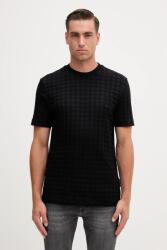 BOSS pamut póló - fekete M - answear - 34 990 Ft