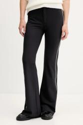 HUGO Blue nadrág fekete, magas derekú széles, 50542169 - fekete 40