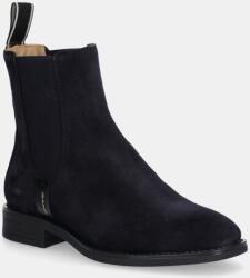 Gant magasszárú cipő velúrból Fayy sötétkék, lapos talpú, 31553127 - sötétkék Női 40