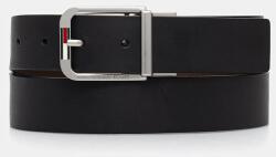 Tommy Jeans kifordítható bőröv fekete, AM0AM13820 - fekete 115