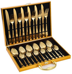 GTT 24 darabos, arany színű evőeszközkészlet PRG-102