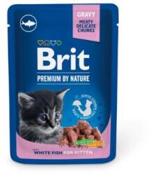  Brit Premium Cat Pouches White Fish for Kitten - 24x100 g