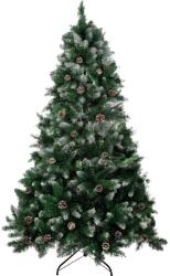 MagicHome Karácsonyfa MagicHome Karácsonyi Albero, jegenyefenyő, havas végek, tobozokkal, 210 cm