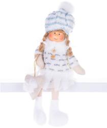 MagicHome Dekoráció MagicHome Karácsony, gyerekek, fehér, 22 cm