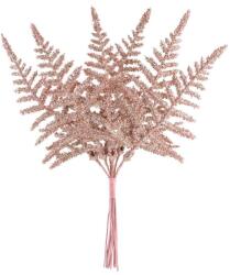  Ág MagicHome Karácsony, páfrány, rózsaarany, 19 cm