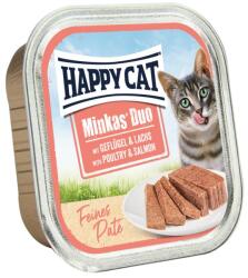 Happy Cat minkas duo szárnyas - lazac 16x100g