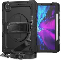  Husă SOLID 360 durabilă pentru Apple iPad Pro 12.9 2020 neagră