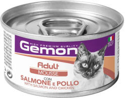 Gemon Mousse Adult Macskaeledel (Lazac és Csirke) - 85 g
