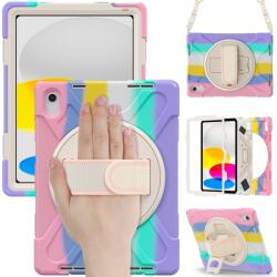  SOLID durabilă pentru Apple iPad (A16) 2025 / iPad 2022 RAINBOW