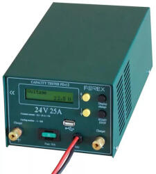 Forex Processzoros kapacitásmérő 24 V 25 A, pendrive TE2425PD (TE2425PD)