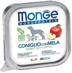 Monge MONOPROTEIN 100% nyúl és alma pástétom 150g