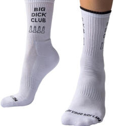 Barcode Berlin BIG DICK CLUB - stílusos fehér zokni fekete díszítéssel - szexvital
