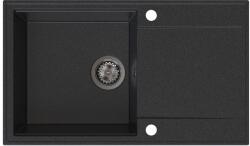 SINK Quality Sink55, konyhai gránit mosogató 780x460x215 mm + grafit szifon, grafit, SKQ-SINK. G. 1KDOL. XB (SKQ-SINK.G.1KDOL.XB)