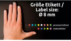 AVERY 3175 8mm 416db-os fehér jelölőpont (3175) - tintasziget