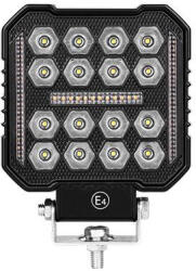 Masterled 48W 6000K IP67 téglalap alakú munkalámpa narancssárga irányjelzővel MasterLED (LEDM 9471)