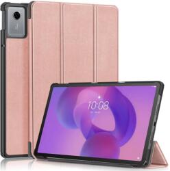  LEATHER Husă tip carte pentru Lenovo Idea Tab 11 / Tab K11 Gen2 roz-auriu