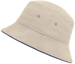Myrtle Beach (Daiber) Pamut kalap MB012 - Természetes / sötétkék | L/XL (MB012-90649)