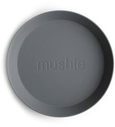 Mushie kerek tányér 2 db - Smoke 19 cm