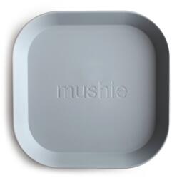 Mushie négyzet alakú tányér 2 db - Cloud 19 cm