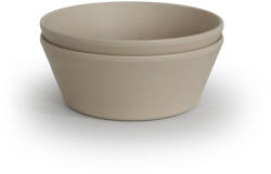 Mushie Mély kerek tál 2 db Vanília