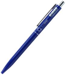 BLUERING Golyóstoll 0, 8mm, nyomógombos műanyag kék test, Bluering® Z3, írásszín kék - irodamarket