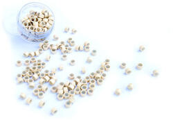 HairExtensionShop Mikrogyűrű Hajhosszabbításhoz Szilikonnal Világosszőke 100db #13 - Hossz 4mm, Belső Átmérő 2.4mm, Külső Átmérő 6mm (5030)