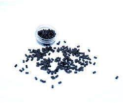 HairExtensionShop Mini Hüvely Perem Nélkül Hajhosszabbításhoz Fekete 100db Szilikon Alumínium Kivitel 3x3x5mm #1