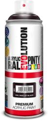 PintyPlus Akrilfesték spray, EVOLUTION fényes, 400 ml - RAL9005 jet black