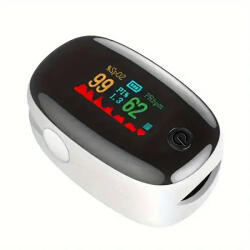  Pulzoximéter, véroxigén szint mérő monitor, 5, 7 x 3, 1 cm , fehér