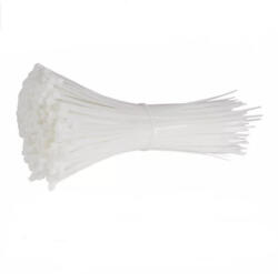 Nut Önzáró műanyag kábel gyorskötegelő. fehér, 4 (2, 7) x 200 mm