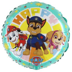 Grabo Balon folie rotund Paw Patrol Happy verde 46 cm
