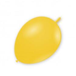 Balloons4party Set 10 baloane latex doua capete link o loon galben 15 cm