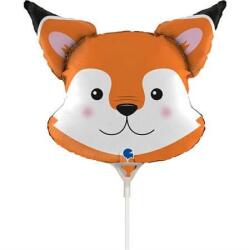 Grabo Balon folie mini figurina cap vulpe 32 27 cm