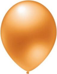 Balloons4party Set 100 baloane latex metalizat portocaliu deschis 13 cm