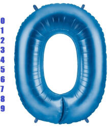 Balloons4party Balon folie cifra 0 albastru 40 cm