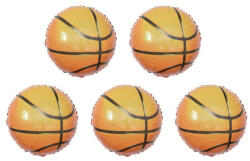 Balloons4party Set 5 baloane folie minge baschet 25 cm