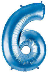 Balloons4party Balon folie cifra 6 albastru 40 cm